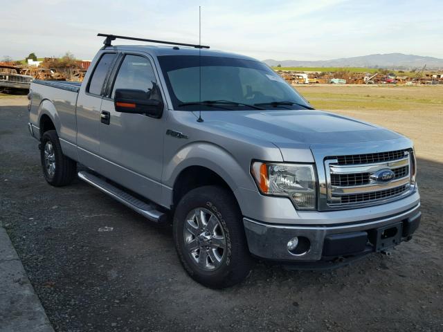 1FTFX1EF1DFB10499 - 2013 FORD F150 SUPER SILVER photo 1