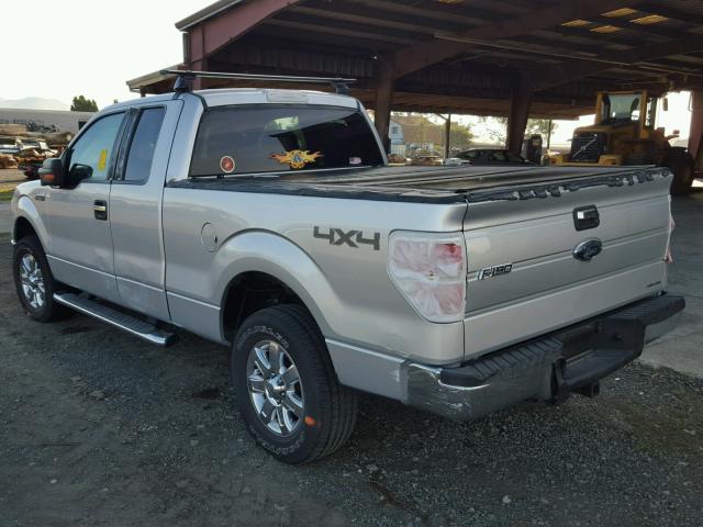 1FTFX1EF1DFB10499 - 2013 FORD F150 SUPER SILVER photo 3