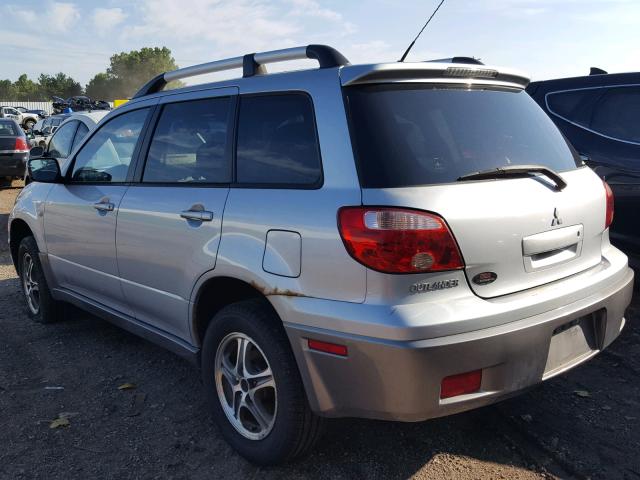 JA4LZ31F45U606015 - 2005 MITSUBISHI OUTLANDER SILVER photo 3