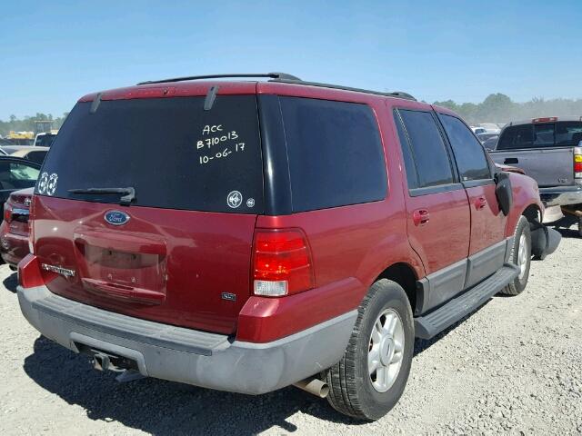 1FMRU15W24LA15730 - 2004 FORD EXPEDITION RED photo 4