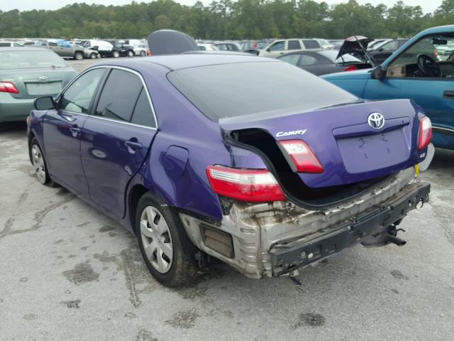 JTNBE46K673031574 - 2007 TOYOTA CAMRY NEW PURPLE photo 3