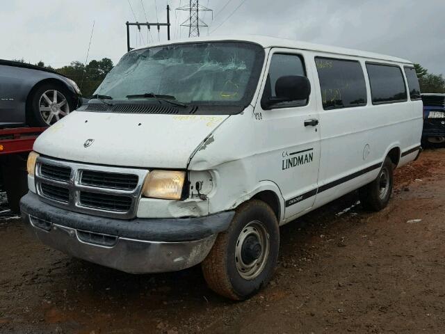 2B5WB35Z6YK159413 - 2000 DODGE RAM WAGON WHITE photo 2