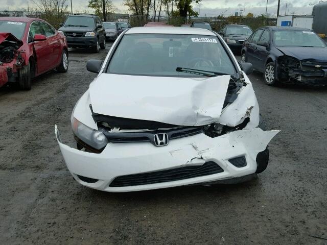 2HGFG11398H008787 - 2008 HONDA CIVIC WHITE photo 9