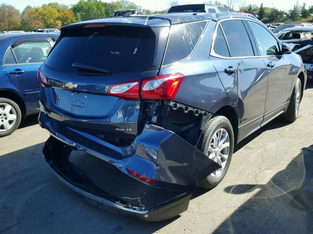 3GNAXSEV6JL124561 - 2018 CHEVROLET EQUINOX LT BLUE photo 4