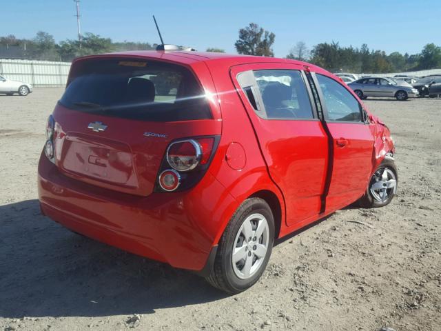 1G1JB6SG0G4121831 - 2016 CHEVROLET SONIC RED photo 4