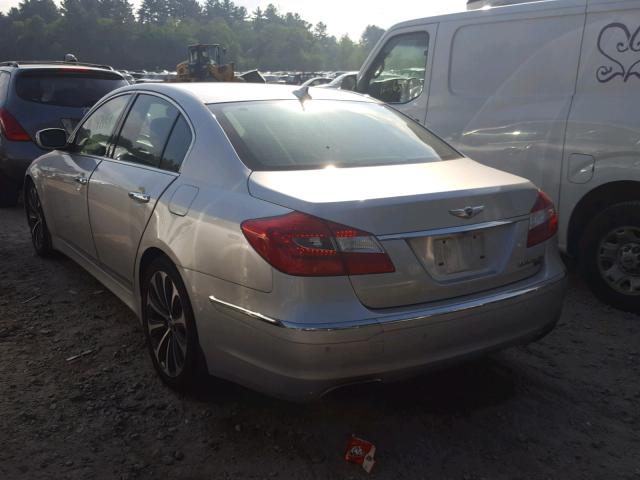 KMHGC4DH0DU221430 - 2013 HYUNDAI GENESIS 5. SILVER photo 3