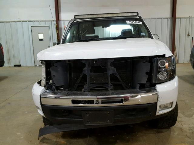 3GCEC23069G132693 - 2009 CHEVROLET SILVERADO WHITE photo 7