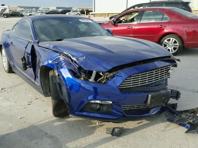 1FA6P8TH1G5278253 - 2016 FORD MUSTANG BLUE photo 1