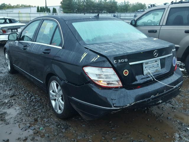 WDDGF81X48F089982 - 2008 MERCEDES-BENZ C 300 4MAT BLACK photo 3