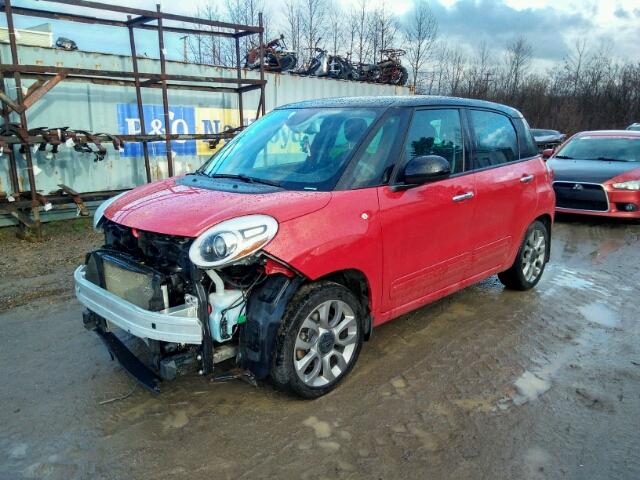 ZFBCFABH9EZ004400 - 2014 FIAT 500L EASY RED photo 2