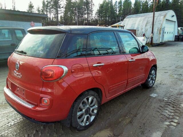 ZFBCFABH9EZ004400 - 2014 FIAT 500L EASY RED photo 4