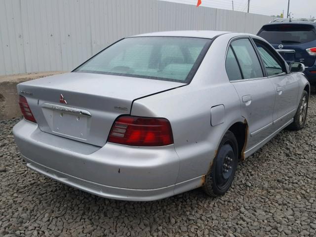 4A3AA46L2YE156806 - 2000 MITSUBISHI GALANT ES SILVER photo 4