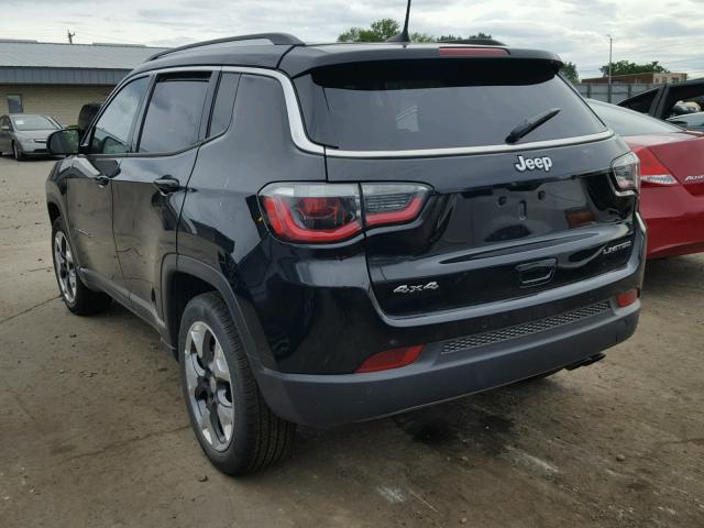 3C4NJDCB0JT341653 - 2018 JEEP COMPASS LI BLACK photo 3