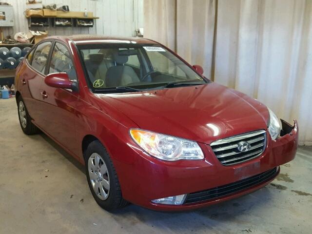 KMHDU46D47U136279 - 2007 HYUNDAI ELANTRA MAROON photo 1