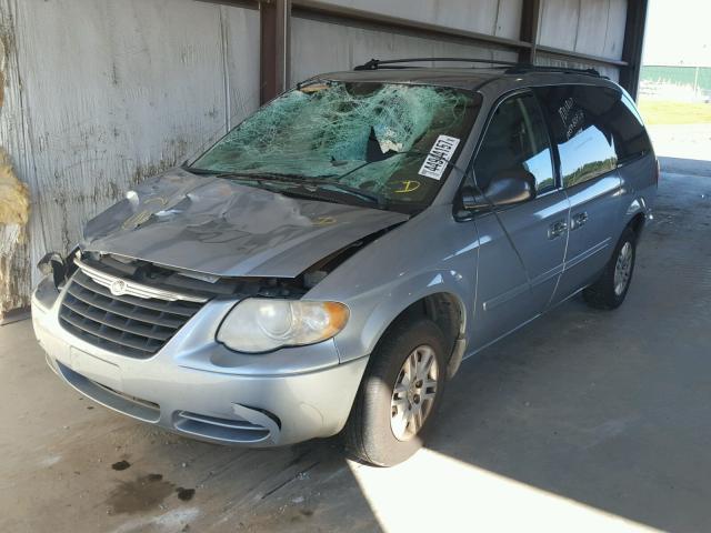 2A8GP44R56R625026 - 2006 CHRYSLER TOWN & COU BLUE photo 2