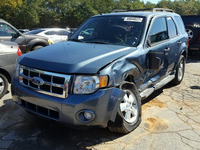 1FMCU0DG6BKB43739 - 2011 FORD ESCAPE BLUE photo 2