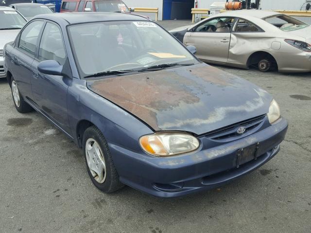 KNAFB121515054864 - 2001 KIA SEPHIA BAS BLUE photo 1