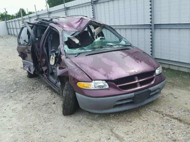 1B4GP45G2WB720112 - 1998 DODGE CARAVAN SE MAROON photo 1