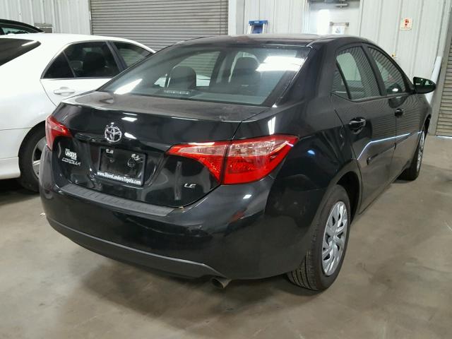 5YFBURHE1HP692417 - 2017 TOYOTA COROLLA L BLACK photo 4