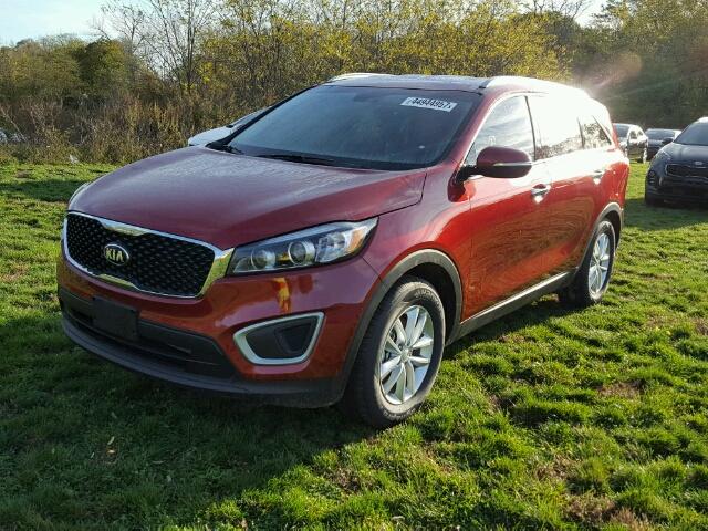 5XYPG4A54JG349086 - 2018 KIA SORENTO RED photo 2