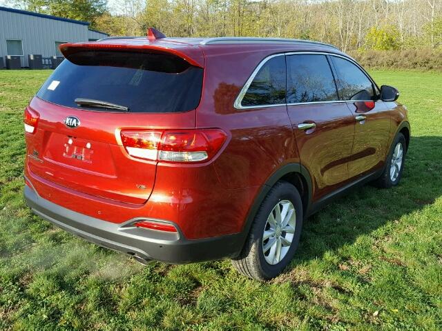 5XYPG4A54JG349086 - 2018 KIA SORENTO RED photo 4