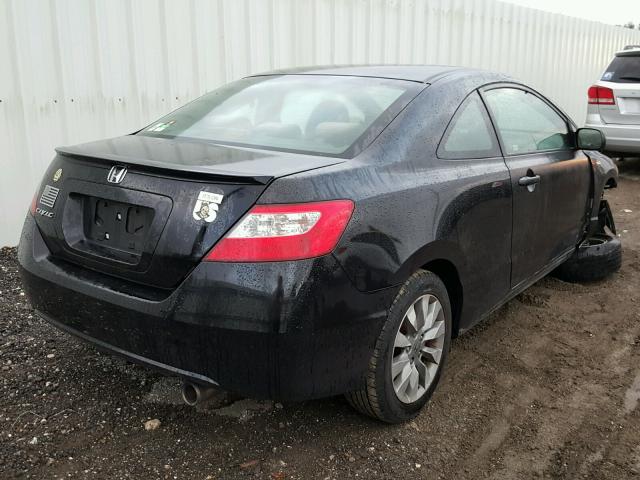 2HGFG12889H534307 - 2009 HONDA CIVIC EX BLACK photo 4