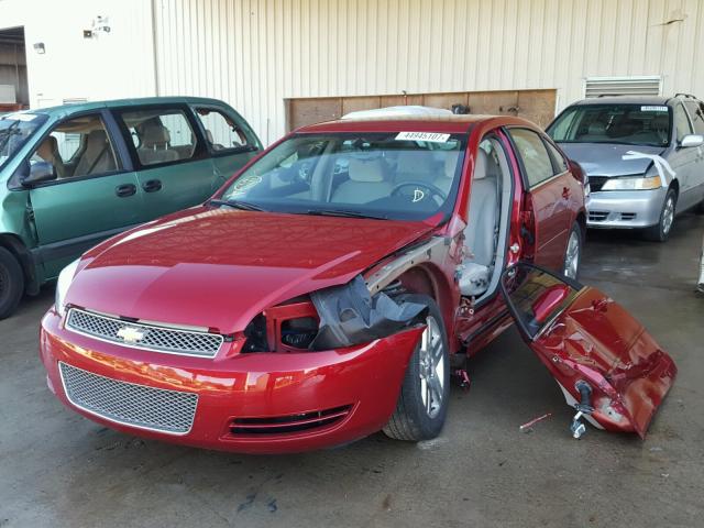 2G1WB5E38E1176965 - 2014 CHEVROLET IMPALA LIM BURGUNDY photo 2