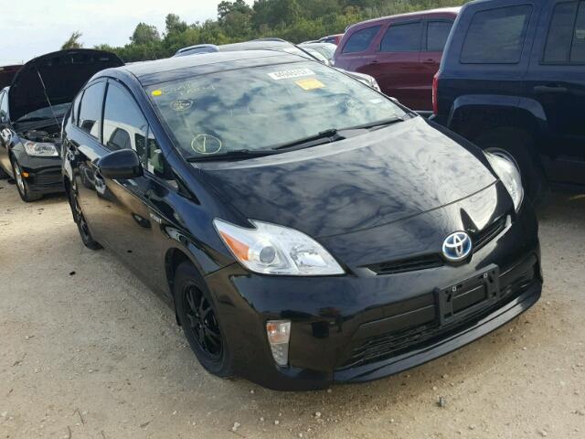 JTDKN3DUXC1583331 - 2012 TOYOTA PRIUS შავი ფოტო 1