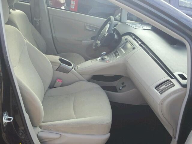 JTDKN3DUXC1583331 - 2012 TOYOTA PRIUS შავი ფოტო 5