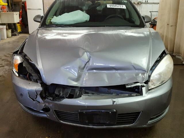 2G1WT58KX69148314 - 2006 CHEVROLET IMPALA LT Մոխրագույն լուսանկար 9