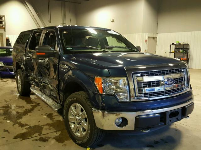 1FTFW1EF8EKF38260 - 2014 FORD F150 BLUE photo 1