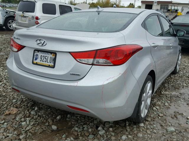 KMHDH4AE1CU382561 - 2012 HYUNDAI ELANTRA GL SILVER photo 4