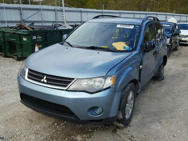 JA4MT31X17Z010784 - 2007 MITSUBISHI OUTLANDER GREEN photo 2