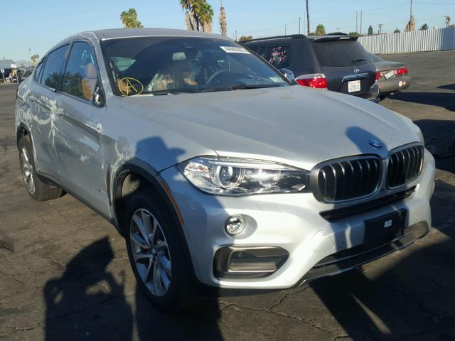 5UXKU2C35H0U29725 - 2017 BMW X6 SILVER photo 1
