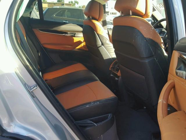 5UXKU2C35H0U29725 - 2017 BMW X6 SILVER photo 6
