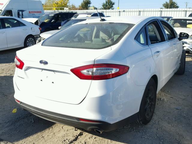 3FA6P0G76ER257055 - 2014 FORD FUSION S WHITE photo 4