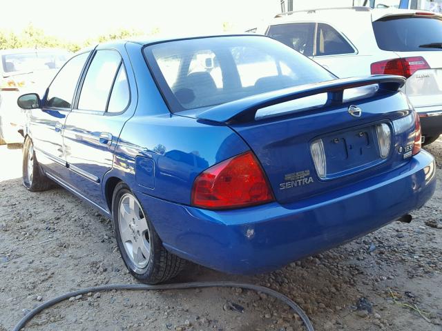 3N1CB51D76L640646 - 2006 NISSAN SENTRA 1.8 BLUE photo 3