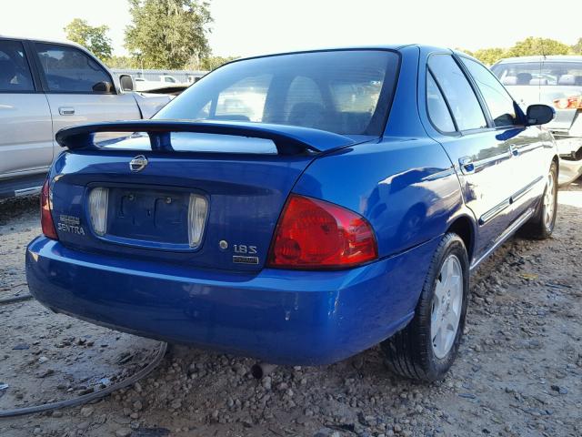 3N1CB51D76L640646 - 2006 NISSAN SENTRA 1.8 BLUE photo 4