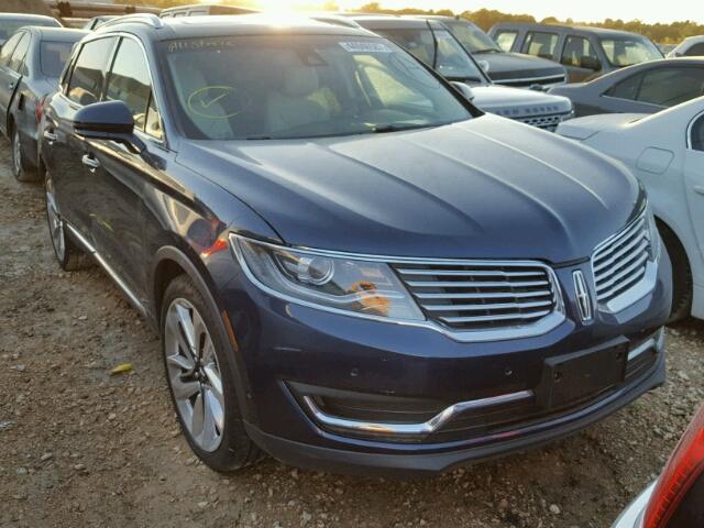 2LMPJ6LP3HBL40230 - 2017 LINCOLN MKX RESERV BLUE photo 1