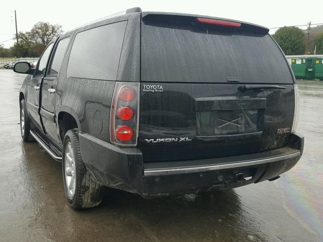 1GKFK66897J215387 - 2007 GMC YUKON XL D BLACK photo 3