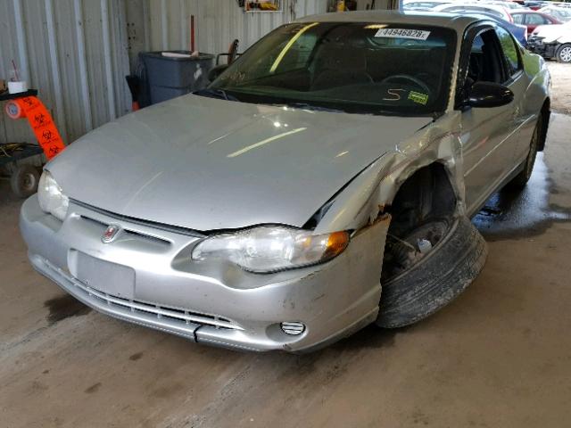 2G1WW12E019218964 - 2001 CHEVROLET MONTE CARL ვერცხლისფერი ფოტო 2