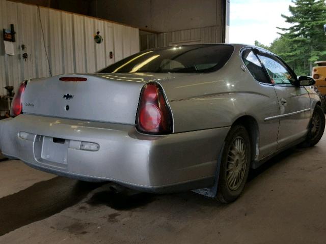 2G1WW12E019218964 - 2001 CHEVROLET MONTE CARL ვერცხლისფერი ფოტო 4