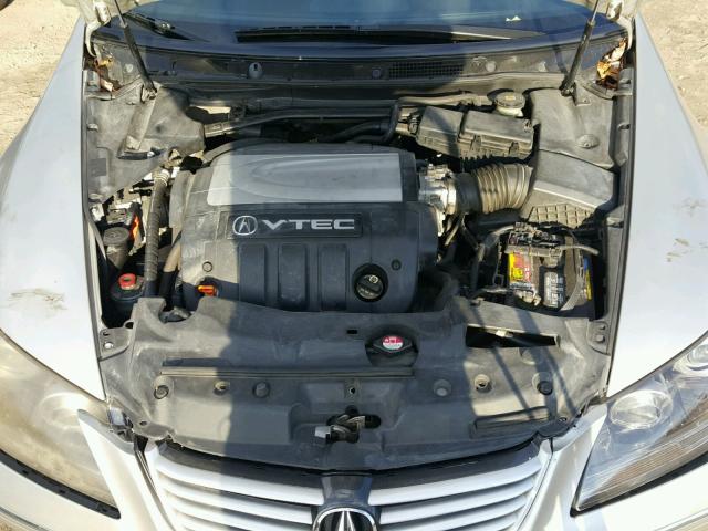 JH4KB16596C001939 - 2006 ACURA RL SILVER photo 7