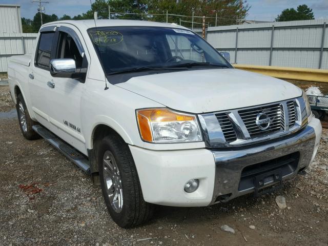 1N6BA0ED7CN327274 - 2012 NISSAN TITAN S WHITE photo 1