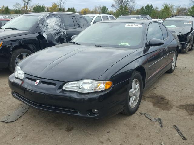 2G1WX12K649329378 - 2004 CHEVROLET MONTE CARL BLACK photo 2