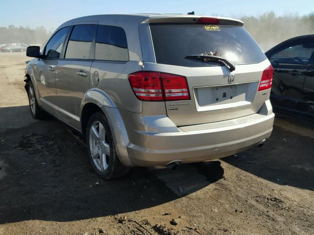 3D4GH57V79T190582 - 2009 DODGE JOURNEY TAN photo 3