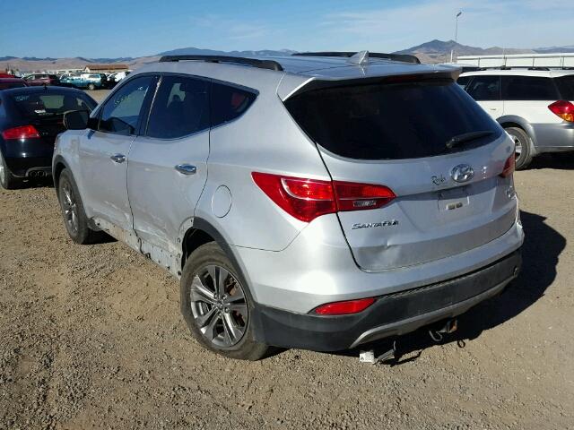 5XYZTDLB2DG097477 - 2013 HYUNDAI SANTA FE S SILVER photo 3