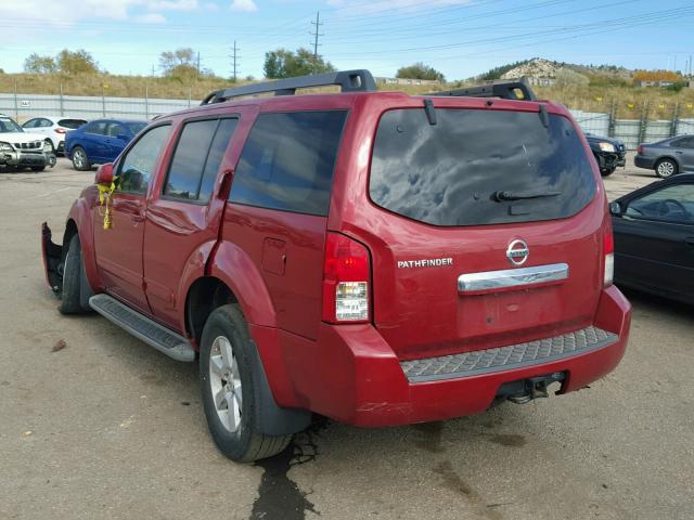 5N1AR1NB1CC605251 - 2012 NISSAN PATHFINDER RED photo 3