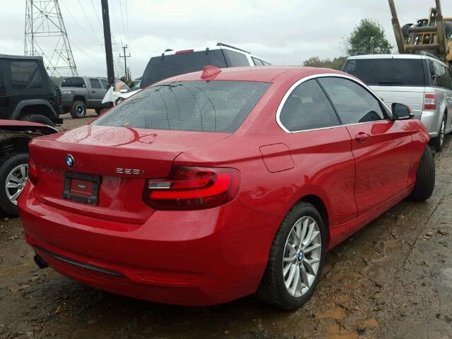 WBA1F9C5XGV545079 - 2016 BMW 228 I RED photo 4