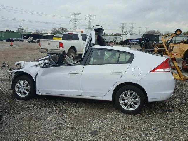 JHMZE2H72AS036377 - 2010 HONDA INSIGHT EX WHITE photo 10